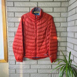 'LL Bean' red 850 down puffer jacket women's M